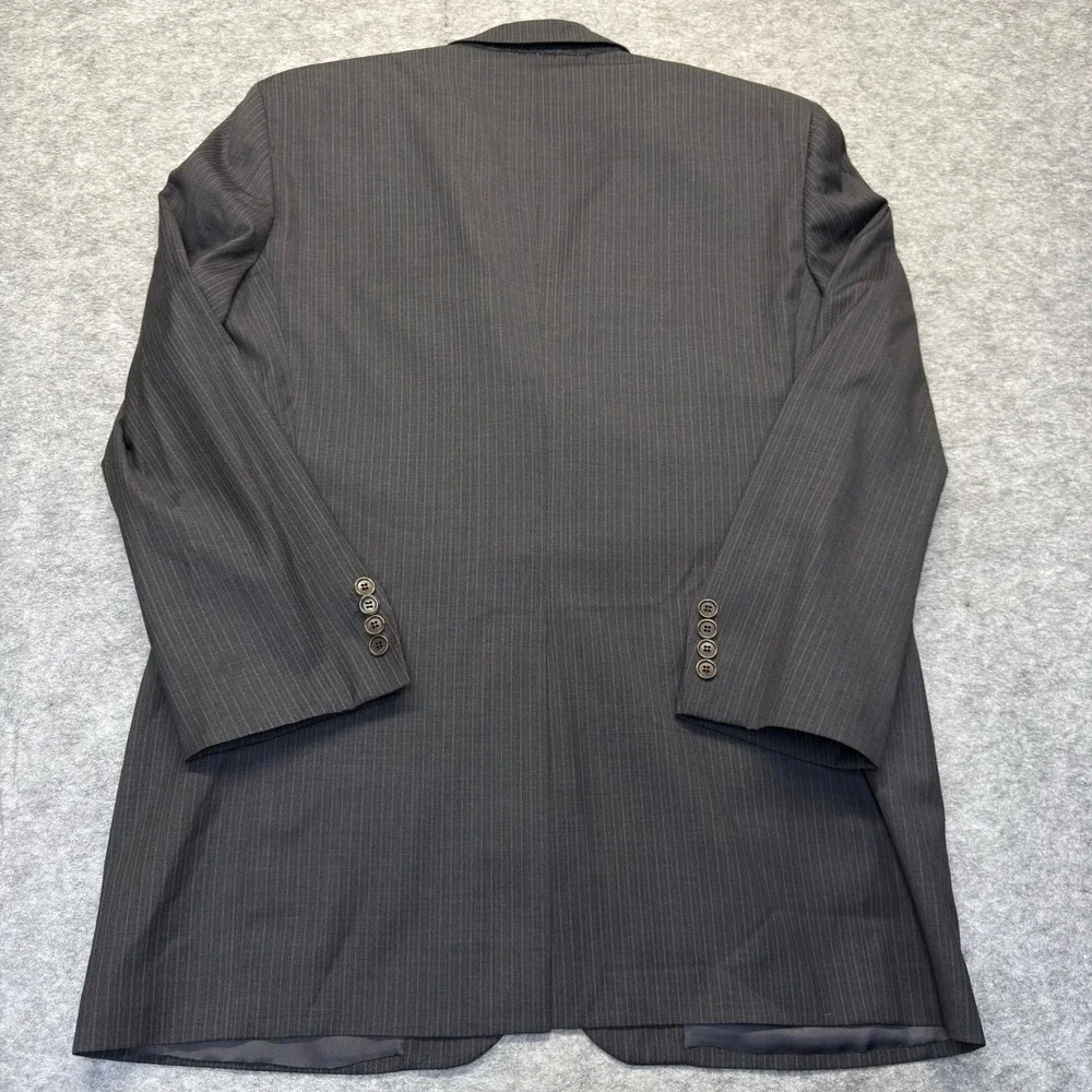 Brooks Brothers 1818 Madison Saxxon42L Gray Pinstripe Wool Blazer USA